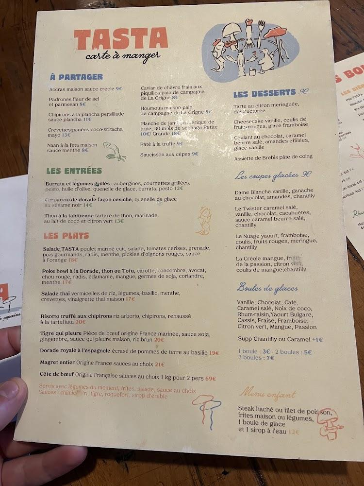 TASTA, Paillote de copains - Menu Image 2