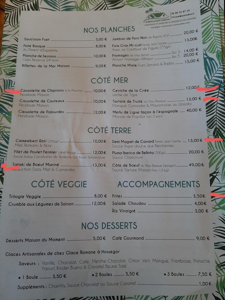 TASTA, Paillote de copains - Menu Image 4